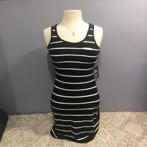 Black and White Striped Dress